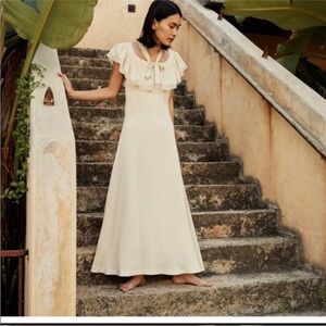 NWT Doen Sicilia Dress in Seed Pearl SOLD OUT, Size XL